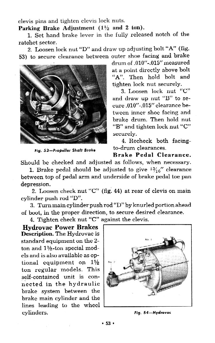 1953 Chevrolet Trucks Operators Manual Page 95